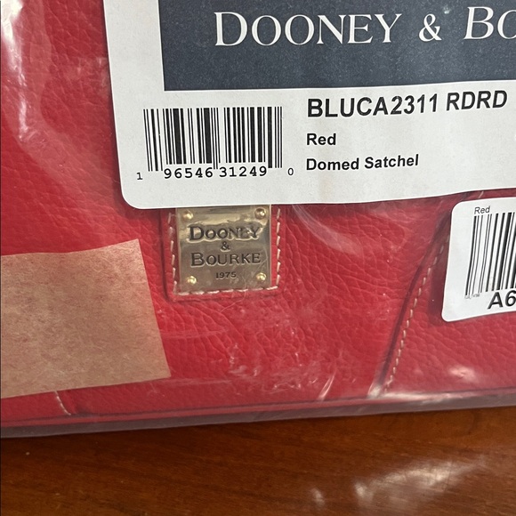 Dooney & Bourke Red Dome Satchel - Picture 6 of 8